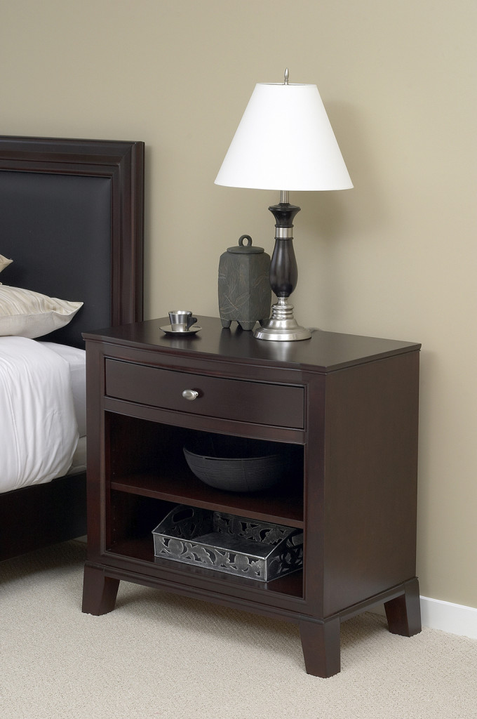 Night Stand With Pullout Shelf